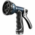 Pistola irrigazione 22 cm in plastica blu scuro e nera - getto regolabile per giardino